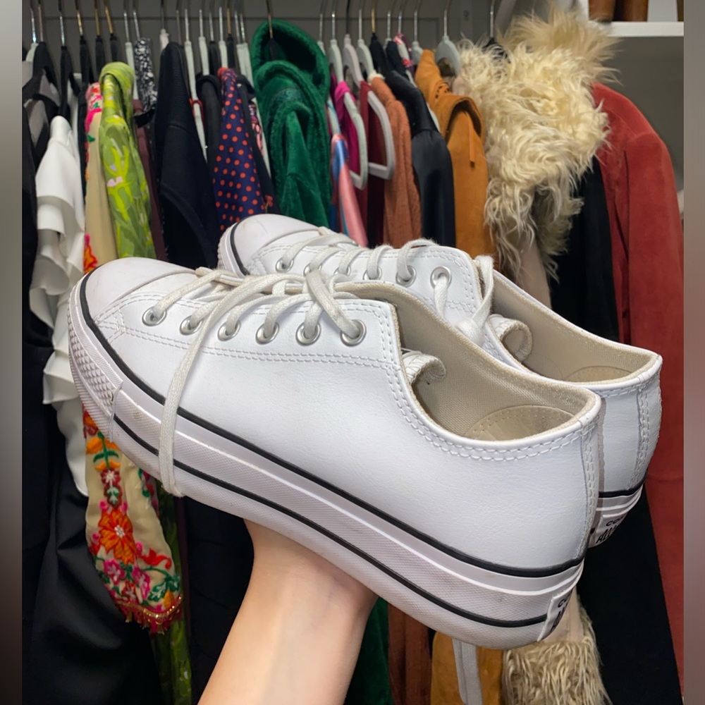 White Chuck Taylor All Star Lift Platform